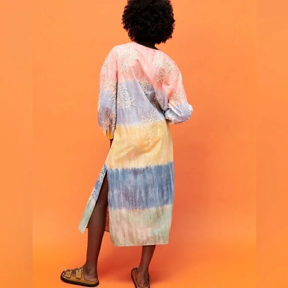 ZARA BOHO TIE DYE DRESS - Picture 4 of 8